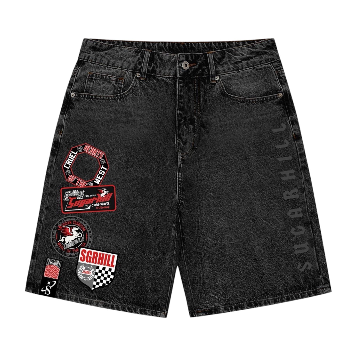 SUGARHILL: Cruel Denim Shorts 52